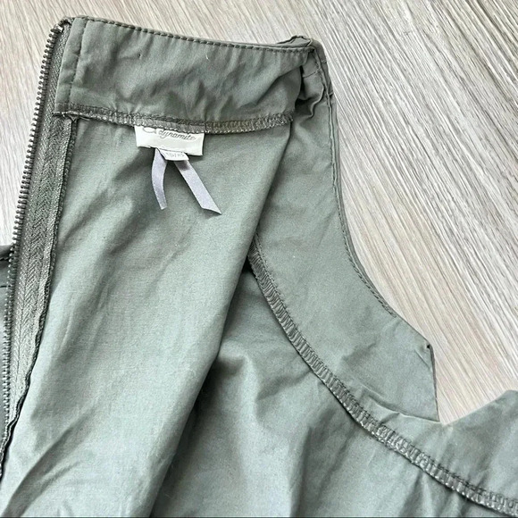 DYNAMITE KAKI GREEN ARMY MINI BACK ZIPPER DRESS SIZE XS - Picture 12 of 14
